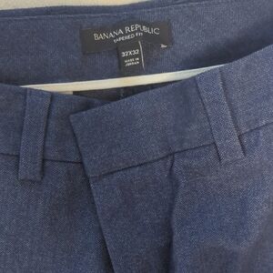 Banana Republic Navy Tapered Fit Trousers